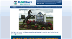 Desktop Screenshot of hoofbeatsequine.com